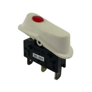 Interruptor redondo con neon rojo 10A