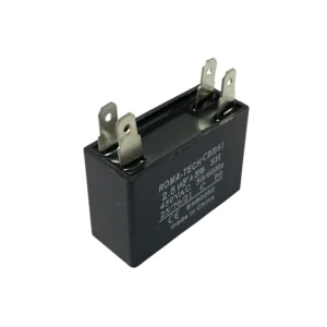 Capacitor 2,5 uF x 400 cuadrado c/terminales