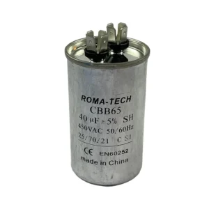 Capacitor 40uF x 450v Romatech metal