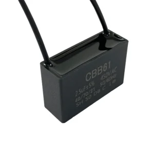 Capacitor 2.5uf x 450V cuadrado c/cable ES