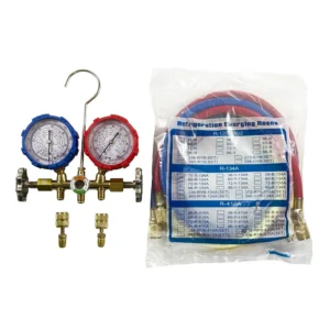 Manifold dual R12-22-134-404-410 bronce c/mang