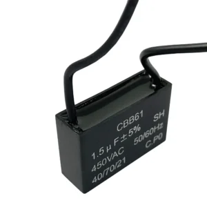 Capacitor 1,5uF x 450v cuadrado c/cables